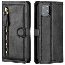 Load image into Gallery viewer, Luxury Leather Flip Wallet Case For iPhone 14 13 12 11 Pro MAX X XS XR Card Holder Stand Cover Retro Brown Card Holder Slots Pocket Case PU Leather Magnetic Closure Kickstand Shockproof Flip Case