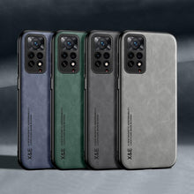 Load image into Gallery viewer, Luxury Leather Magnetic Case For Xiaomi Redmi Note 11 10 9 11E Pro 11S 10S 12 12X 10C POCO X3 NFC Pro F3 Covers With Metal Plate Leather Premium Back Cover Mobile Phone Case Flexible Protective Ultra Thin Scratchproof Phone Cover