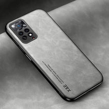 Load image into Gallery viewer, Luxury Leather Magnetic Case For Xiaomi Redmi Note 11 10 9 11E Pro 11S 10S 12 12X 10C POCO X3 NFC Pro F3 Covers With Metal Plate Leather Premium Back Cover Mobile Phone Case Flexible Protective Ultra Thin Scratchproof Phone Cover