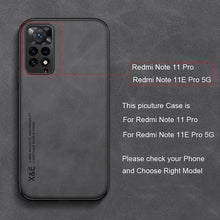 Load image into Gallery viewer, Luxury Leather Magnetic Case For Xiaomi Redmi Note 11 10 9 11E Pro 11S 10S 12 12X 10C POCO X3 NFC Pro F3 Covers With Metal Plate Leather Premium Back Cover Mobile Phone Case Flexible Protective Ultra Thin Scratchproof Phone Cover