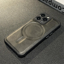 Load image into Gallery viewer, Luxury Leather Magnetic Wireless Charging Case For iPhone 14 11 12 13 Pro Max X XS XR 8 7 Plus Shockproof Soft Cover Shockproof Unique Vintage Design Leather Case For iPhone