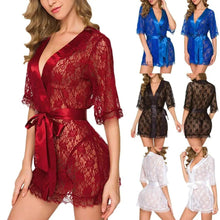 Load image into Gallery viewer, Luxury Lightweight Ladies Nightwear Elegant Short Gorgeous Design Bathrobe Sleepwear For Women