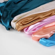 Load image into Gallery viewer, Luxury Long Soft Square Silk Scarves Lightweight Elegant Satin Silk Soft Head Wrap Escharpe Hijab Scarf Muslim Female Silky Shawls Wrap Hair Head Scarves Bandanna For Women 90*90cm