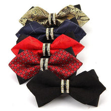 Load image into Gallery viewer, Luxury Men Polyester Bowtie Fashionable Bowtie Stylish Design Wedding Parties Bowties