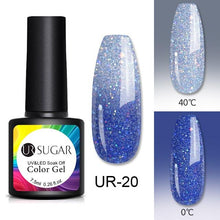 Load image into Gallery viewer, Luxury Modern Elegant Colorful Diamond Gel Nail Polish UV Temperature Color Changing Elegant Fashion Rainbow Colors For Womens
