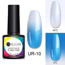 Load image into Gallery viewer, Luxury Modern Elegant Colorful Diamond Gel Nail Polish UV Temperature Color Changing Elegant Fashion Rainbow Colors For Womens