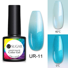 Load image into Gallery viewer, Luxury Modern Elegant Colorful Diamond Gel Nail Polish UV Temperature Color Changing Elegant Fashion Rainbow Colors For Womens