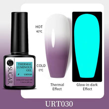 Load image into Gallery viewer, Luxury Modern Elegant Colorful Diamond Gel Nail Polish UV Temperature Color Changing Elegant Fashion Rainbow Colors For Womens