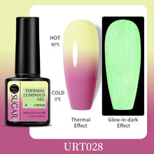 Load image into Gallery viewer, Luxury Modern Elegant Colorful Diamond Gel Nail Polish UV Temperature Color Changing Elegant Fashion Rainbow Colors For Womens