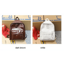 Load image into Gallery viewer, Luxury Modern Women Unique Style Women Backpack Leather School Bag For Teengers Gilrs Large capacity PU Travel backpack