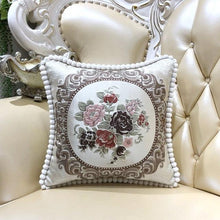 Load image into Gallery viewer, Luxury Sofa Pillow Case Living Room Pillows Bedside Backrest European Classical Aristocratic Style Throw Breathable Pillow Cases Lightweight Large Pillow Cover