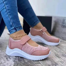 Load image into Gallery viewer, Luxury Summer Red Womens Sneakers Casual Sport Shoes Breathable Mesh Platform Vulcanize Shoes Non Slip Breathable Comfortable Women's Casual Flats Shoes