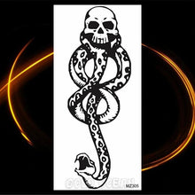 Load image into Gallery viewer, Luxury Tiger Temporary Tattoos Fox Wolf Fake Tattoo Sticker Realistic Black Animal Temporary Tattoo Stickers For Mens