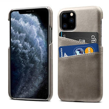 Load image into Gallery viewer, Luxury Ultra-thin Leather Case for IPhone 13 12 Pro Max Cover Card Holder for 14 Plus Cases Classic 2 Card Holders Elegant Business iphone Case 2 Card Slots Phone Case