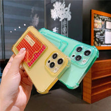 Load image into Gallery viewer, Luxury Wallet Card Pocket Holder Case for IPhone 13 14 Pro Max 12 Mini Minimal IPhone Design Case Slim Fit Thin Protective Soft Shock-Absorbing Wallet Case