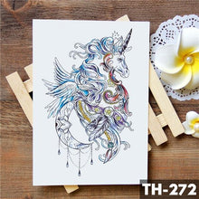 Load image into Gallery viewer, Luxury Waterproof Wolf Fox Temporary Watercolor Tattoo Sticker Modern 3D Animals Tattoos