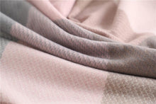 Load image into Gallery viewer, Winter Long Plaid Headwear Scarf Warm Shawls Cashmere Female Scarfs Scarves Lady Tassel Shawl Wraps For Women