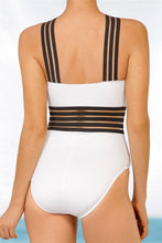 Load image into Gallery viewer, Luxury Women Black Swimsuits Women High Neck One Piece Swimsuits For Women Mesh Bathing Suits Open Back Swimwear One Piece Swimwear For Lady High Neck Bandage Cross Back Swimming Suit Female Holiday Beachwear