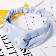 Load image into Gallery viewer, Luxury Women's Headband Vintage Cross Knot Elastic Hair Bands Soft Solid Hairband Girls Hair Accessories Floral Turban Bandanas Head Wrap