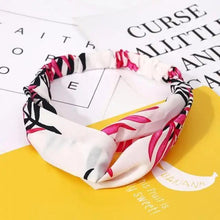 Load image into Gallery viewer, Luxury Women's Headband Vintage Cross Knot Elastic Hair Bands Soft Solid Hairband Girls Hair Accessories Floral Turban Bandanas Head Wrap