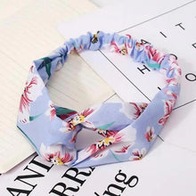 Load image into Gallery viewer, Luxury Women's Headband Vintage Cross Knot Elastic Hair Bands Soft Solid Hairband Girls Hair Accessories Floral Turban Bandanas Head Wrap