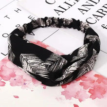 Load image into Gallery viewer, Luxury Women's Headband Vintage Cross Knot Elastic Hair Bands Soft Solid Hairband Girls Hair Accessories Floral Turban Bandanas Head Wrap