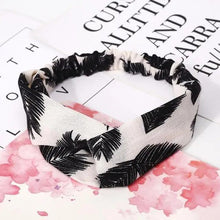 Load image into Gallery viewer, Luxury Women's Headband Vintage Cross Knot Elastic Hair Bands Soft Solid Hairband Girls Hair Accessories Floral Turban Bandanas Head Wrap