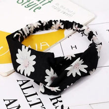 Load image into Gallery viewer, Luxury Women's Headband Vintage Cross Knot Elastic Hair Bands Soft Solid Hairband Girls Hair Accessories Floral Turban Bandanas Head Wrap