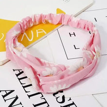 Load image into Gallery viewer, Luxury Women's Headband Vintage Cross Knot Elastic Hair Bands Soft Solid Hairband Girls Hair Accessories Floral Turban Bandanas Head Wrap