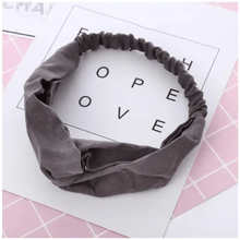 Load image into Gallery viewer, Luxury Women's Headband Vintage Cross Knot Elastic Hair Bands Soft Solid Hairband Girls Hair Accessories Floral Turban Bandanas Head Wrap