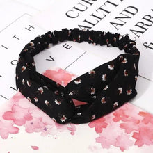 Load image into Gallery viewer, Luxury Women's Headband Vintage Cross Knot Elastic Hair Bands Soft Solid Hairband Girls Hair Accessories Floral Turban Bandanas Head Wrap