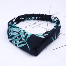 Load image into Gallery viewer, Luxury Women's Headband Vintage Cross Knot Elastic Hair Bands Soft Solid Hairband Girls Hair Accessories Floral Turban Bandanas Head Wrap