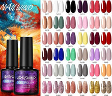 Load image into Gallery viewer, Luxury Womens Colorful Gel Nail Polish 8ml Semi Permanent UV/LED Glossy Effect Popular Design For Women and Girls in Fashion Style