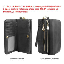 Load image into Gallery viewer, Luxury Women's Leather Clutch Wallet