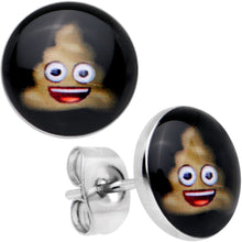 Load image into Gallery viewer, Officially Licensed Poop emoji Stud Earrings