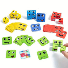 Load image into Gallery viewer, Magic Face-Changing Wooden Cube Building Blocks Set
