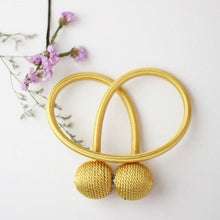 Load image into Gallery viewer, Magnetic Curtain Buckle Holder Tieback Window Accessories Curtain Decorative Curtain Tiebacks Magnetic Curtain Tiebacks European Style Decorative Curtain Drape Tie With Strong Magnetic For Home And Office Decoration