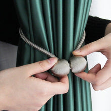 Load image into Gallery viewer, Magnetic Curtain Buckle Holder Tieback Window Accessories Curtain Decorative Curtain Tiebacks Magnetic Curtain Tiebacks European Style Decorative Curtain Drape Tie With Strong Magnetic For Home And Office Decoration