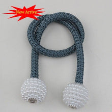 Load image into Gallery viewer, Magnetic Curtain Clip Room Accessories Pearl Ball Curtains Holder Tieback Home Decor Hanging Ball Buckle Tie Back Curtain Tiebacks Pearl Ball Home Curtain Buckle The Most Convenient Tie Backs Weave Clips Rope Straps Holder