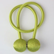 Load image into Gallery viewer, Magnetic Curtain Tieback Buckle Strap Holdbacks Magnet Clip For Curtain Rod Tie Backs Hanging Belts Rope Accessories Upgraded Curtain Buckles European Style Decorative Weave Rope Curtain Holdbacks Holder For Window Decor Curtain Clips Rope Straps Magnet