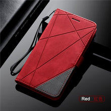 Load image into Gallery viewer, Magnetic Leather Case For iPhone 14 13 12 Mini 11 Pro Max XS XR 7 8 6 6S Plus SE 2023 Luxury Wallet Flip Card Holder Stand Cover Leather Wallet Case Magnetic Buckle Flip Folio Cover For iPhone