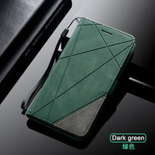 Load image into Gallery viewer, Magnetic Leather Case For iPhone 14 13 12 Mini 11 Pro Max XS XR 7 8 6 6S Plus SE 2023 Luxury Wallet Flip Card Holder Stand Cover Leather Wallet Case Magnetic Buckle Flip Folio Cover For iPhone