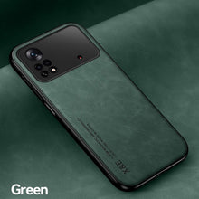Load image into Gallery viewer, Magnetic Leather Case For Xiaomi Redmi Note 11 10 11E 9 Pro 11s 10s 12 Poco X4 GT Mi 10T 12T 11T 11 Lite 5G NE Cover Extra Thin Premium Mobile Phone Case Genuine Leather Shockproof Phone Cover