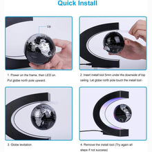 Load image into Gallery viewer, Magnetic Levitation Globe with LED Light