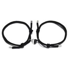 Load image into Gallery viewer, Magnetic Love Heart Attraction Couple Bracelets Distance Relationship Braid Rope Bracelet Magnet Matching Couples Mutual Attraction Couples Bracelets Matching Bracelets For Couples Magnetic Peach Heart Bracelet For Girlfriend