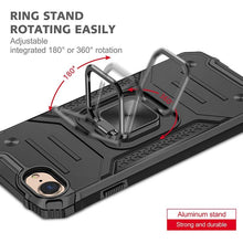 Load image into Gallery viewer, Magnetic Metal Ring Stand Holder Phone Case Cover For iPhone 11 12 13 14 Pro Max Xs XR X 8 7 6 6s Plus Rotating Ring Kickstand Fit Magnetic Car Mount Heavy Duty Dual Layer Shockproof Phone Case