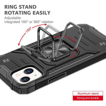 Load image into Gallery viewer, Magnetic Metal Ring Stand Holder Phone Case Cover For iPhone 11 12 13 14 Pro Max Xs XR X 8 7 6 6s Plus Rotating Ring Kickstand Fit Magnetic Car Mount Heavy Duty Dual Layer Shockproof Phone Case