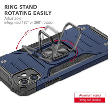 Load image into Gallery viewer, Magnetic Metal Ring Stand Holder Phone Case Cover For iPhone 11 12 13 14 Pro Max Xs XR X 8 7 6 6s Plus Rotating Ring Kickstand Fit Magnetic Car Mount Heavy Duty Dual Layer Shockproof Phone Case