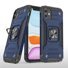 Load image into Gallery viewer, Magnetic Metal Ring Stand Holder Phone Case Cover For iPhone 11 12 13 14 Pro Max Xs XR X 8 7 6 6s Plus Rotating Ring Kickstand Fit Magnetic Car Mount Heavy Duty Dual Layer Shockproof Phone Case