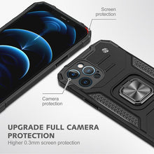 Load image into Gallery viewer, Magnetic Metal Ring Stand Holder Phone Case Cover For iPhone 11 12 13 14 Pro Max Xs XR X 8 7 6 6s Plus Rotating Ring Kickstand Fit Magnetic Car Mount Heavy Duty Dual Layer Shockproof Phone Case